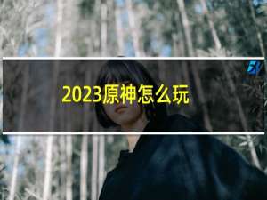 2023原神怎么玩