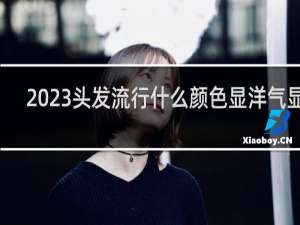 2023头发流行什么颜色显洋气显白