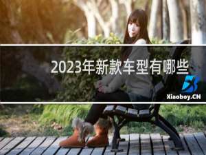 2023年新款车型有哪些