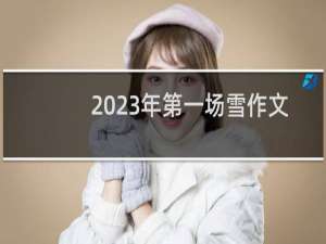 2023年第一场雪作文