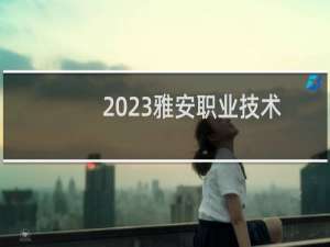 2023雅安职业技术学院录取分数线最低多少分