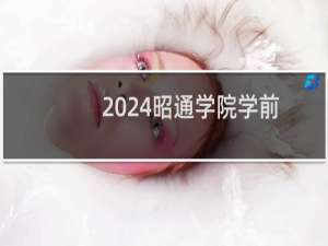 2024昭通学院学前教育专业各省录取分数线