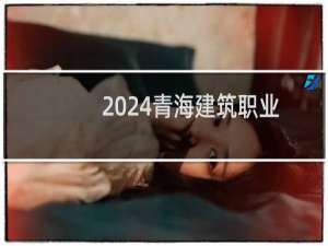 2024青海建筑职业技术学院录取分数线