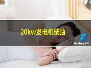 20kw发电机柴油