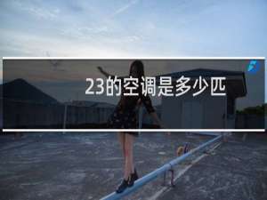 23的空调是多少匹