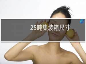 25吨集装箱尺寸