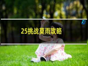 25挑战莫雨攻略