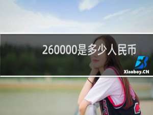 260000是多少人民币