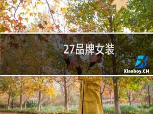 27品牌女装