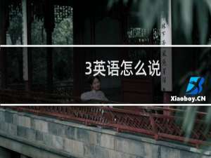 3英语怎么说