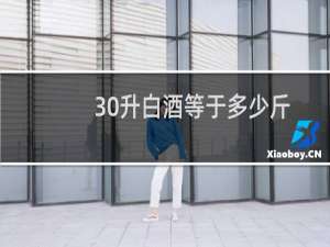 30升白酒等于多少斤