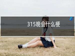 315晚会什么梗