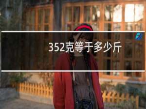 352克等于多少斤
