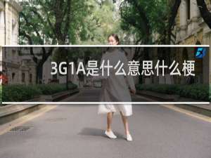 3G1A是什么意思什么梗