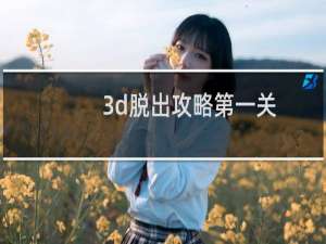 3d脱出攻略第一关