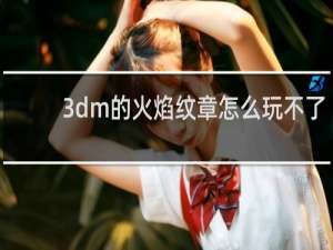 3dm的火焰纹章怎么玩不了
