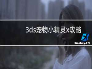 3ds宠物小精灵x攻略