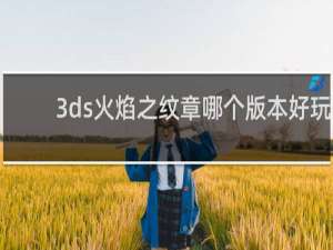3ds火焰之纹章哪个版本好玩
