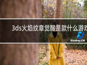 3ds火焰纹章觉醒是款什么游戏