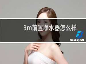 3m前置净水器怎么样