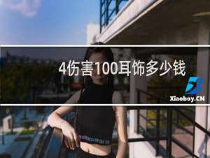 4伤害100耳饰多少钱