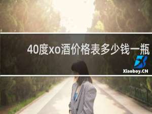 40度xo酒价格表多少钱一瓶