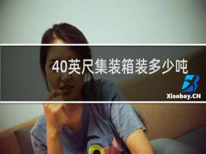 40英尺集装箱装多少吨