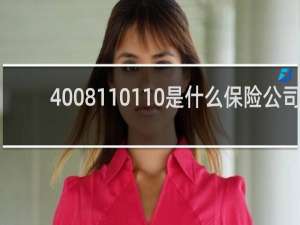 4008110110是什么保险公司