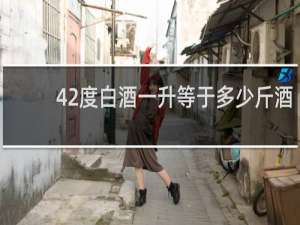 42度白酒一升等于多少斤酒