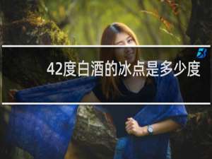 42度白酒的冰点是多少度