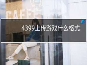 4399上传游戏什么格式