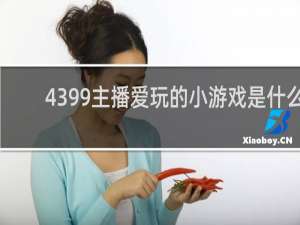 4399主播爱玩的小游戏是什么