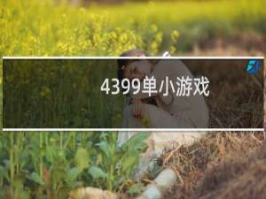 4399单小游戏