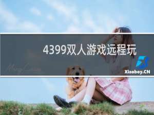 4399双人游戏远程玩