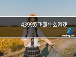 4399双飞燕什么游戏
