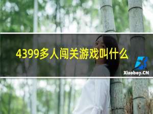 4399多人闯关游戏叫什么