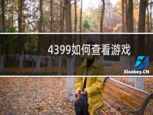 4399如何查看游戏