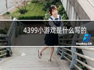 4399小游戏是什么写的