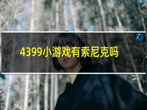 4399小游戏有索尼克吗