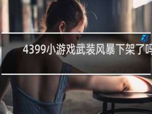 4399小游戏武装风暴下架了吗