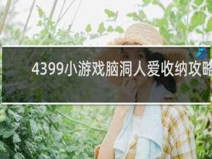 4399小游戏脑洞人爱收纳攻略
