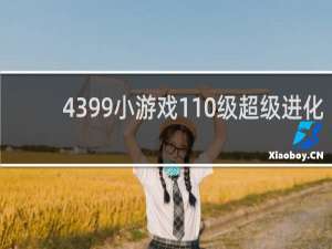 4399小游戏110级超级进化