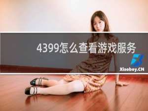 4399怎么查看游戏服务