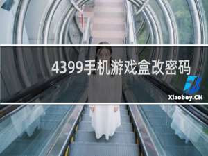 4399手机游戏盒改密码