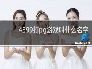 4399打pg游戏叫什么名字