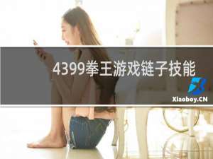 4399拳王游戏链子技能