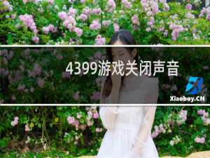 4399游戏关闭声音
