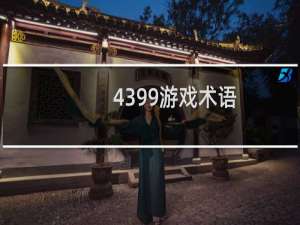 4399游戏术语