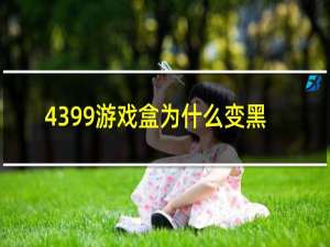 4399游戏盒为什么变黑