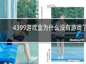 4399游戏盒为什么没有游戏了